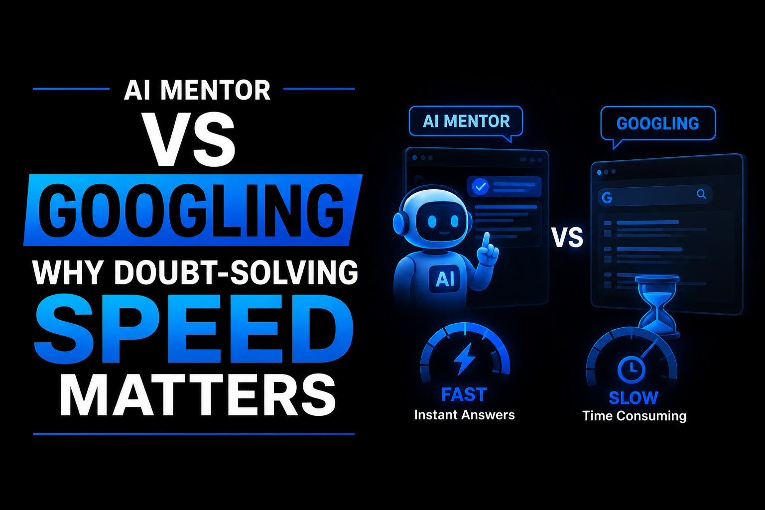 AI Mentor vs Googling: Why Doubt-Solving Speed Matters